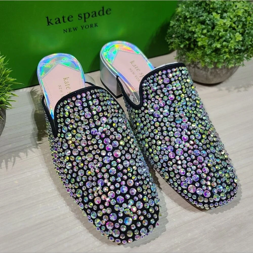Kate Spade New York Life Of The Party Pavé Mules US 8 B New